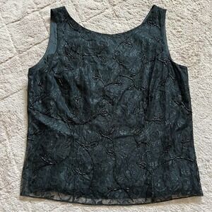 Vintage Ann Taylor Embroidered Top Women's‎ Size 10